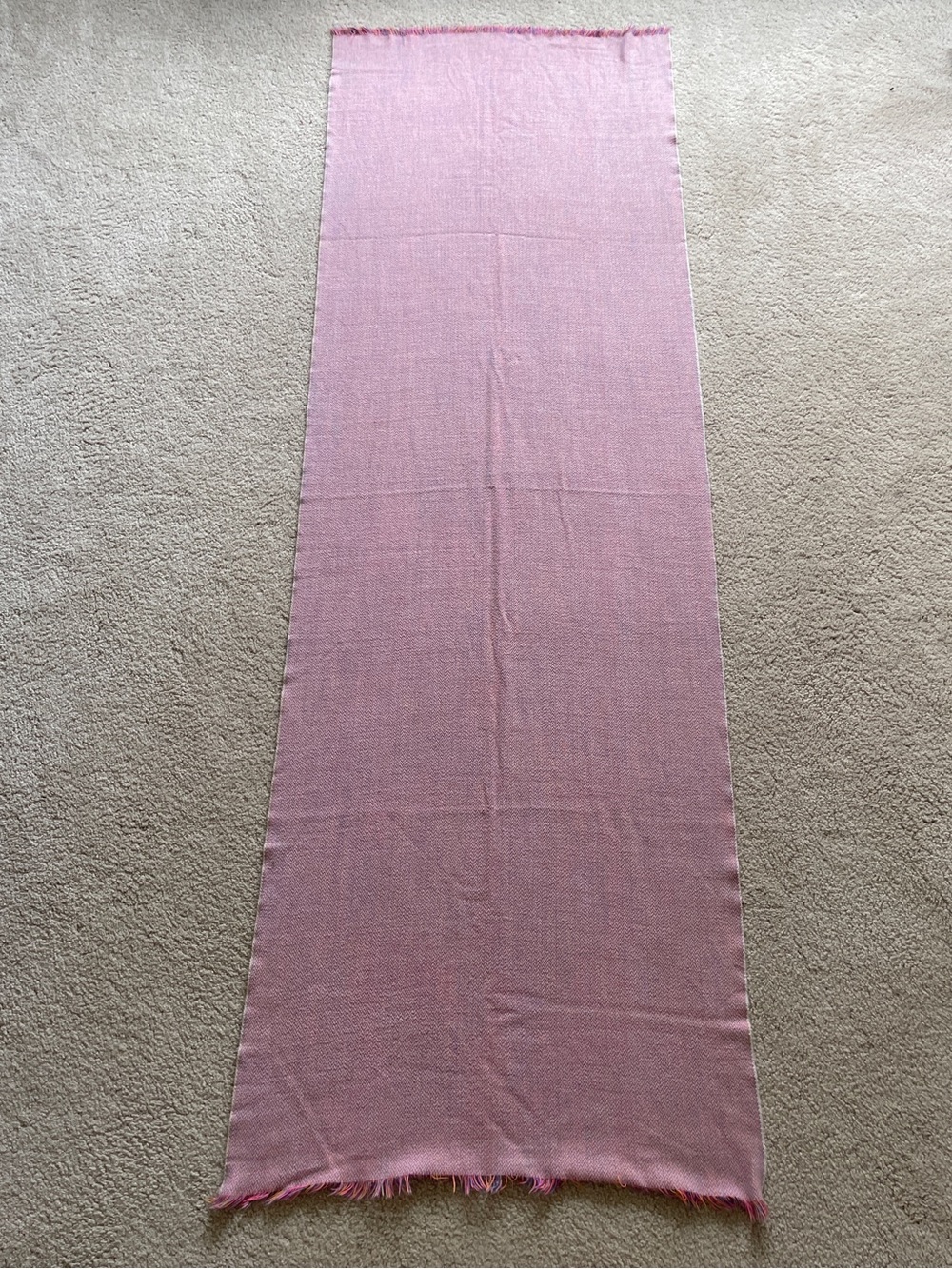 Light Pink Rectangular Woven Scarf 72” x 24”